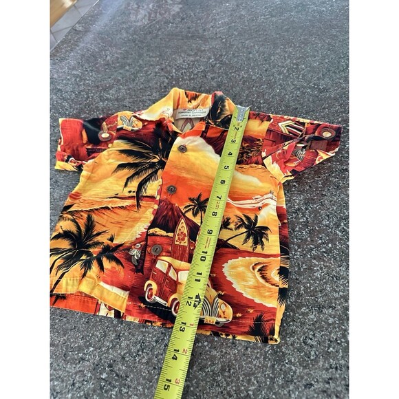 Royal Hawaiian Creations Kids Hawaiian Shirt, tuddler 12 Months - Picture 6 of 6